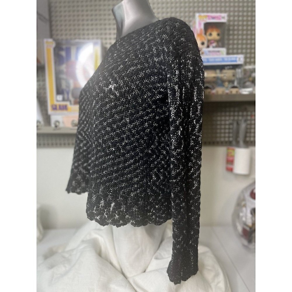 Velvet Graham & Spencer Women’s Sweater Wool Blend‎ Small Black - Picture 2 of 3